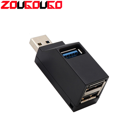 Caja divisora USB 3,0 de alta velocidad Mini adaptador de lector de tarjetas de disco en U para ordenador portátil y PC, para iPhone, Xiaomi, extensor de teléfono móvil ► Foto 1/6