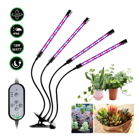 Phytolamp para las plantas LED crecer luz USB de espectro completo Control de plantas semillas flor cubierta protector de cultivo Clip lámpara de efecto invernadero carpa ► Foto 1/6