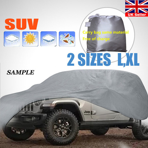 Cubiertas de coche tamaño SUV L/XL, cubierta completa para interior y exterior, protección resistente al sol, UV, nieve, Polvo y lluvia, para interior y exterior ► Foto 1/6