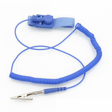 Inalámbrico Clip antiestático Anti estática pulsera ESD de la correa de muñeca de Cables para electricista IC PLCC trabajador ► Foto 1/4