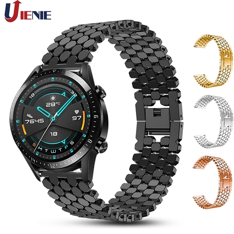 Correa de reloj de 22mm para Huawei Watch GT GT2, 46mm, Honor Magic/ GT Active, pulsera de aleación para Samsung Gear S3 ► Foto 1/6