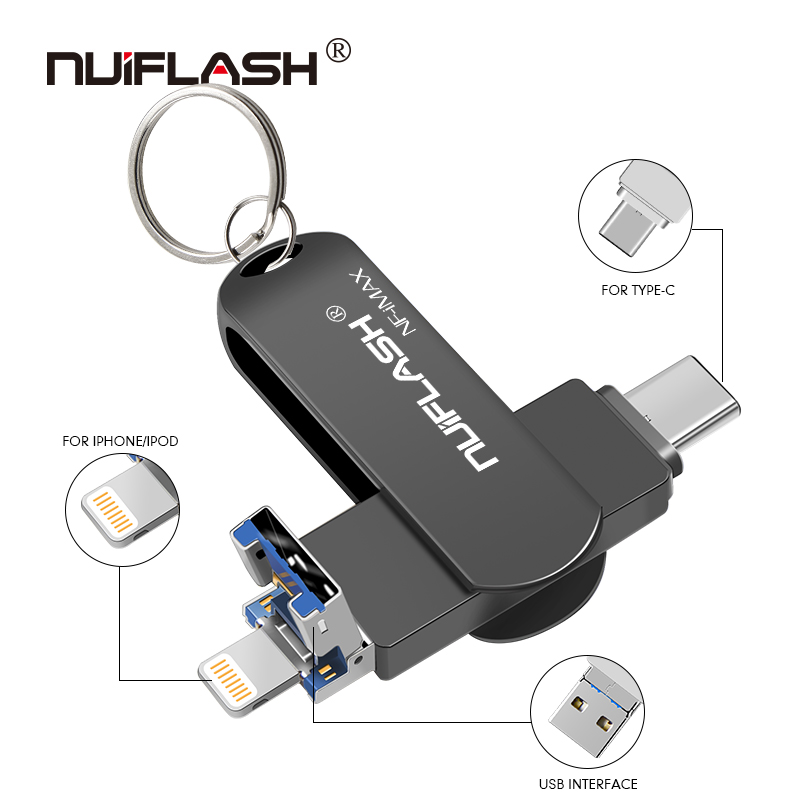 Doble Uso USB OTG 3,0 unidades Flash para Android/PC 8GB 16GB 32GB