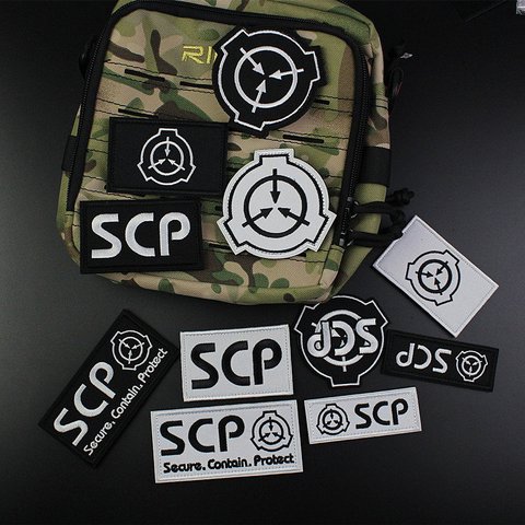 SCP-parche bordado con Logo de la Base, accesorio para organizar procedimientos de restricción biológica Supernatural, con insignia de protección segura ► Foto 1/6