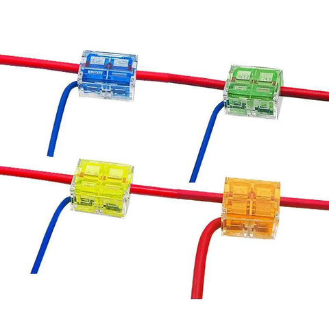 Caja de conector de Cable de rama principal Tipo T de 220V/ 15A, 1-6m ㎡, línea de Corte libre, conectores de Cable divisor de Terminal rápida, 2 uds. ► Foto 1/6