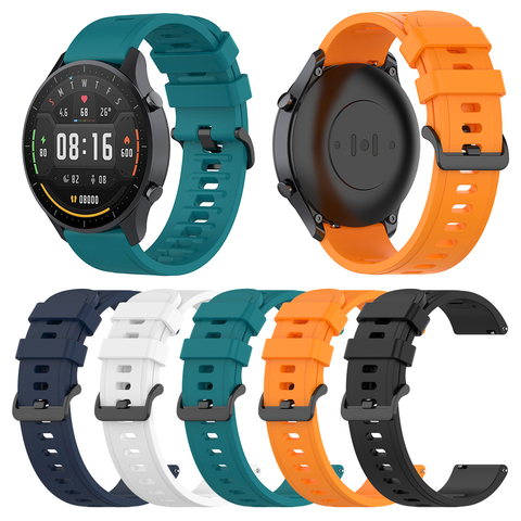 Correa de silicona de 20mm para Xiaomi Mi Watch, repuesto de Color para pulsera, accesorios para reloj ► Foto 1/6