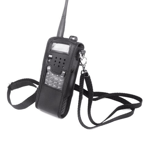 Se de cuero suave bolsa caso para $TERM impacto Baofeng UV-5R 3800mAh portátil Radio Walkie Talkie UV 5R sobre las TH-UVF9 TH-F8 TH-UVF9D ► Foto 1/6