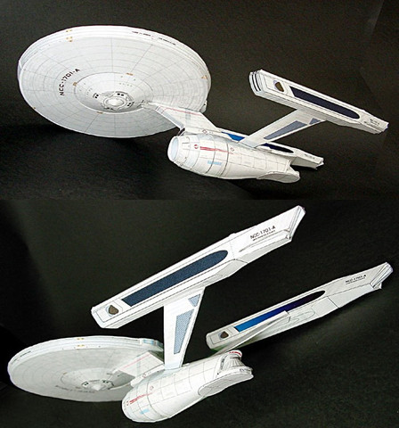 Star Trek U S NCC-1701-A de empresa para manualidades DIY, KIT de modelo de papel hecho a mano, rompecabezas de juguete ► Foto 1/3