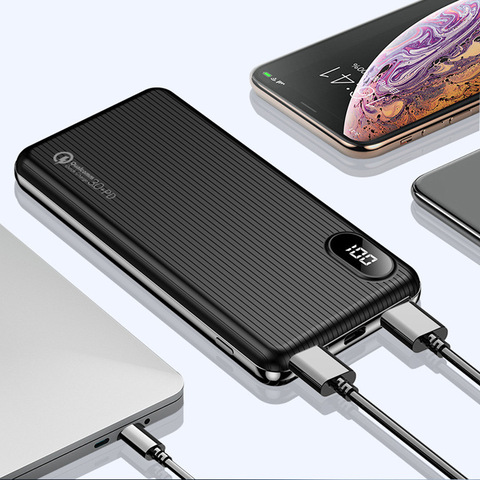 Banco de energía portátil de 10000mAh, cargador QC 3,0 PD, batería externa para iPhone, Samsung, Huawei, Xiaomi, Poverbank ► Foto 1/6