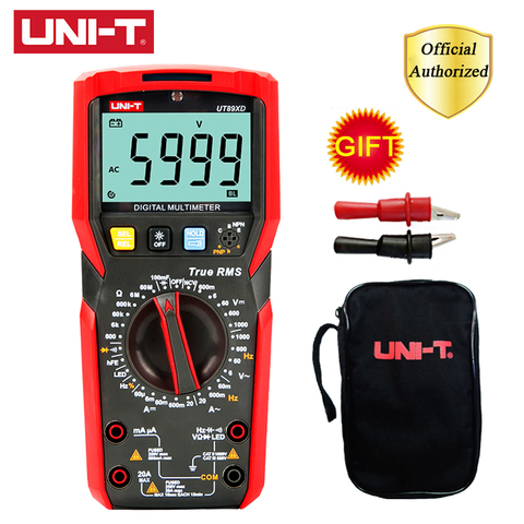 UNI-T UT89X UT89XD, multímetro Digital profesional de valores eficaces auténticos, NCV 20A, voltímetro de corriente AC DC, probador de resistencia de capacitancia ► Foto 1/6