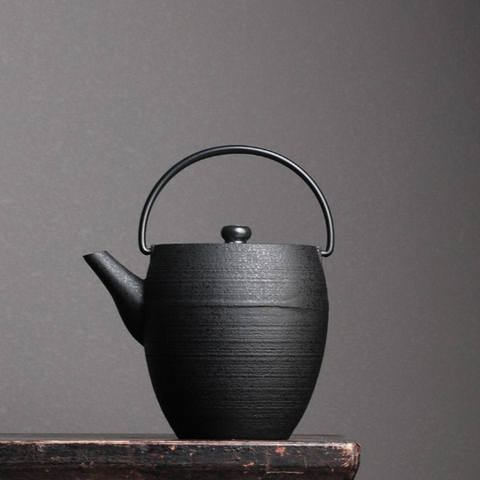 LUWU-teteras japonesas de hierro fundido de gran capacidad, vajilla china para té, 1150ml ► Foto 1/6