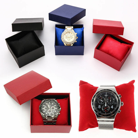 Caja de regalo para reloj, organizador de exhibición de joyería, brazalete, pendientes, envío directo ► Foto 1/6