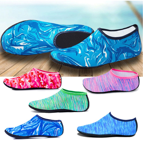 USHINE-zapatos de agua para nadar, zapatillas de playa de Color sólido, calcetines de agua, zapatillas de playa para hombre, mujer y niño ► Foto 1/6
