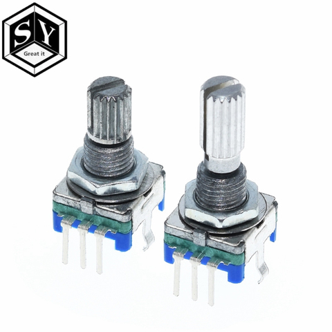 Uds gran Original Rotary encoder código interruptor/EC11/ digital potenciómetro con interruptor 5Pin longitud 20mm 15MM ► Foto 1/6