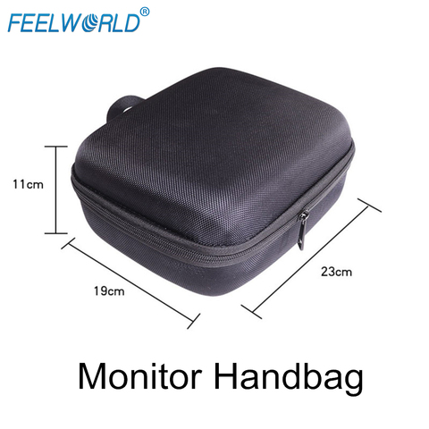 Funda de transporte de la cámara del bolso del Monitor del mundo (9,06x7,48x4,33 pulgadas) para Feelworld F570 F6 T7 T756 FW703 FW759 FH7 Etc Monitor de campo ► Foto 1/6