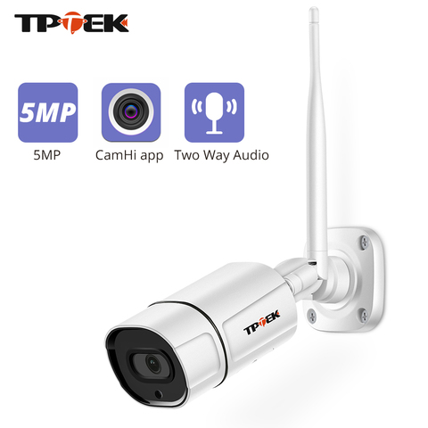 Cámara de seguridad IP de 5MP para exteriores, dispositivo de vigilancia inalámbrico con WiFi, 3MP, HD, 1080P, Onvif, Audio bidireccional, CamHi, WiFi ► Foto 1/6