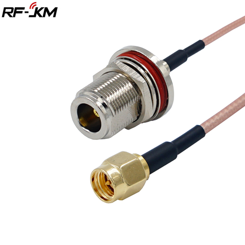 Adaptador RF N hembra a conector macho SMA, conector Cable en espiral RG316, Cable de puente Coaxial RF ► Foto 1/6