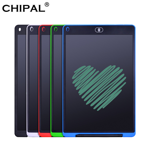 CHIPAL 12 pulgadas LCD escritura tableta Digital tabletas gráficas electrónicas escritura a mano tablero de dibujo + bolígrafo para niños ► Foto 1/1