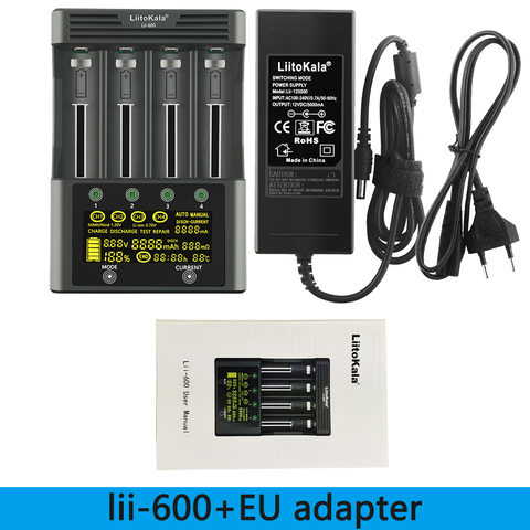 Liitokala Lii-500 Lii-202 Lii-402 lii-PD2 lii-PD4 1,2 V 3,7 V 3,2 V AA /AAA 18650 de 18350 de 26650 NiMH de litio cargador inteligente de la batería ► Foto 1/6