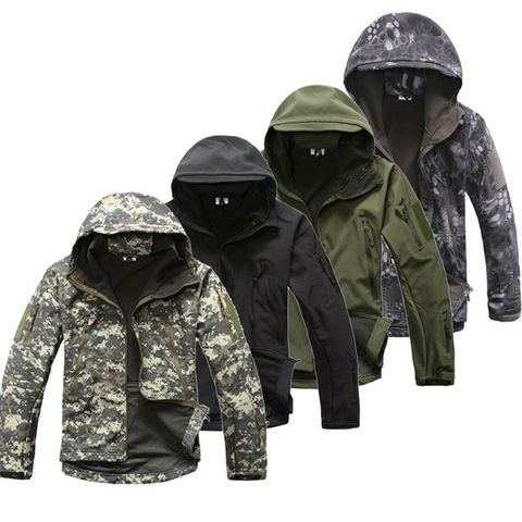 Lurker-Chaqueta táctica militar V5 para hombre, abrigo impermeable de camuflaje con capucha, ropa de camuflaje del ejército ► Foto 1/6