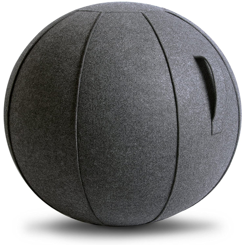 Cubierta de pelota de Yoga de lino de 65cm, Protector de bola de equilibrio + bola de Yoga de 65cm con bomba para gimnasio en casa, Yoga, Pilates, Fitness, culturismo ► Foto 1/6