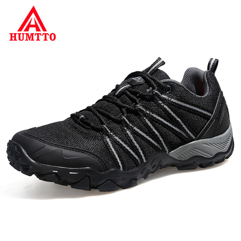 Hutto-zapatos de senderismo para hombre y mujer, calzado de cuero para caza, Trekking, escalada, al aire libre, talla grande ► Foto 1/6