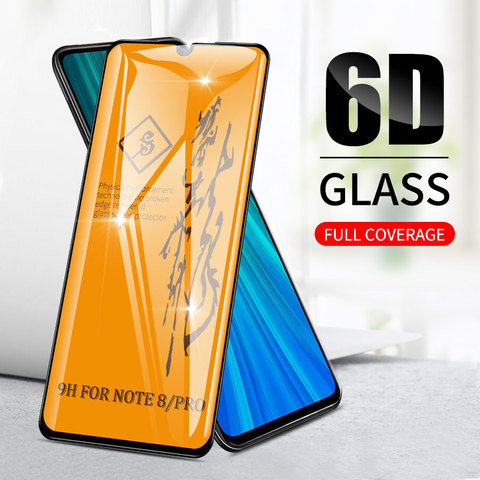 La cubierta de vidrio templado para Xiaomi Redmi Nota 9 9s 9A 9C 8 8A 8C 7 7A 6 5 Pro Max Mi 9T Poco X3 F2 K20 Pro Protector de pantalla ► Foto 1/6