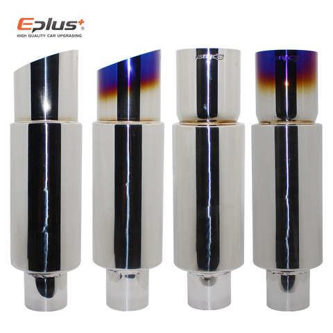 EPLUS-tubo de escape de coche, silenciador Universal de alta calidad, interfaz de acero inoxidable, 51, 57, 63MM ► Foto 1/6