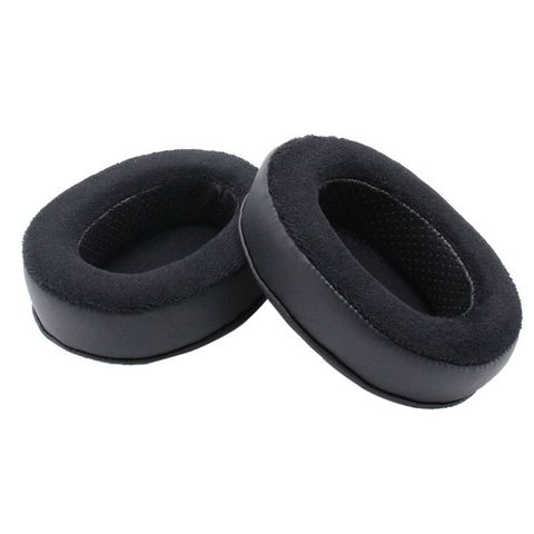 Almohadillas de espuma de memoria híbridas, negras, PU/Velour, adecuadas para grandes auriculares Brainwavz HM5 ► Foto 1/6