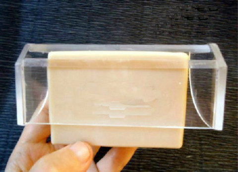 1 recortador de jabón transparente hecho a mano, recortador de velas hecho a mano de bisel de jabón acrílico fácil de usar ► Foto 1/5