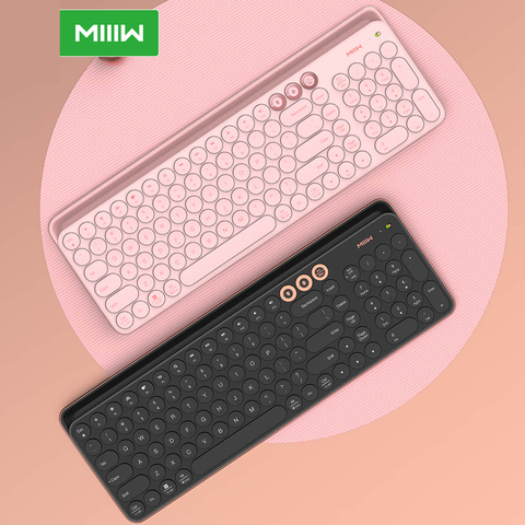 Teclado de modo Dual Bluetooth Xiaomi MIIIW 104 teclas 2,4 GHz multisistema Compatible con teclado inalámbrico ligero ordenador portátil tableta ► Foto 1/6