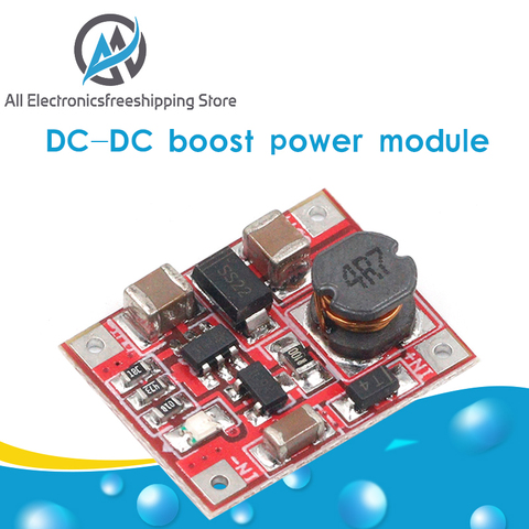 Módulo de fuente de potencia de impulso de DC-DC, placa de circuito de aumento de 3V a 5V, 1A, máxima eficiencia, 96% Ultra pequeño ► Foto 1/6