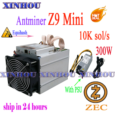 ZCASH/ZEC-miner Antminer Z9 mini 10k ASIC Equihash, más económico que Z11 Z11e Z11j Z9 S9 S17 M20S M21S T17 E12 A9 ► Foto 1/1