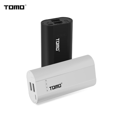 TOMO P2 18650 batería de litio inteligente cargador de banco de potencia caso caja de almacenamiento de la capacidad de la batería indicador LED Dual USB puertos de salida de ► Foto 1/6