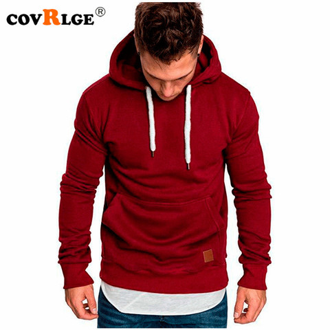 Covrlge-Sudadera para hombre, manga larga informal, para otoño y primavera, chandal con capucha para hombre, MWW144 ► Foto 1/6