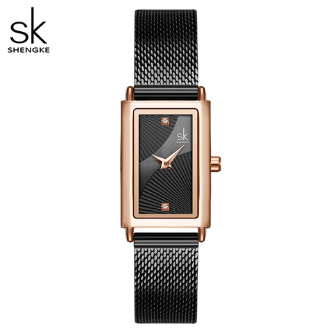 Shengke-Relojes de pulsera para mujer, de cuarzo rectangular, de diseñador Geneva, de lujo ► Foto 1/6