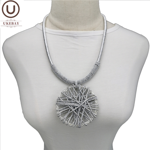 UKEBAY-collares de aleación hechos a mano para mujer, colgante de lujo, Gargantilla, ropa, joyería para fiesta ► Foto 1/6