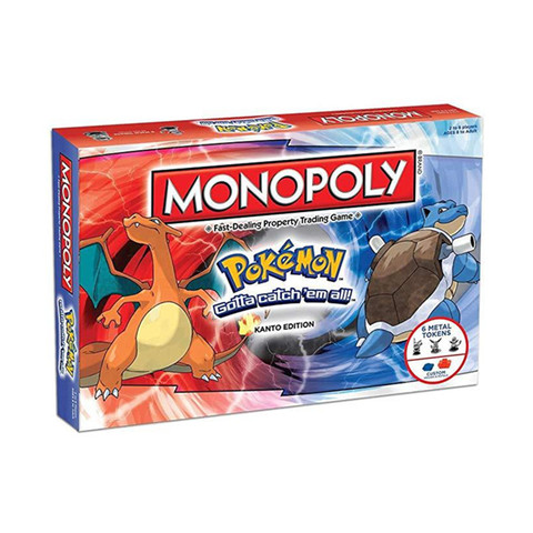 Juguete de Pokémon Monopoly, juego de mesa de cartas en inglés, juego de ensamblaje familiar, rompecabezas, regalo en caja exquisito ► Foto 1/6