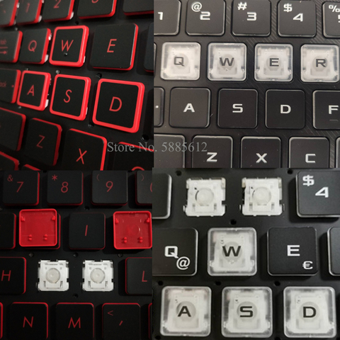 Tapa de llave de repuesto, Clip de tijera y bisagra para teclado ASUS FX63VD FX80g FZ63 FX95D GL704 GL703 FX53V FX63VD FX60 FX80 ► Foto 1/3