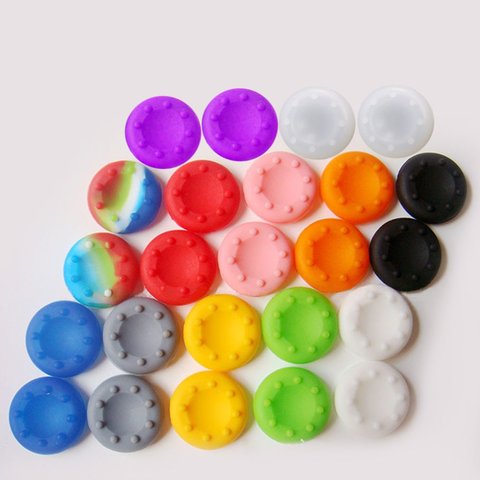 Thumb Stick Grips Caps para Playstation 4, Ps4 Pro, cubierta de palanca analógica de silicona delgada para Xbox Ps3 Ps4, accesorios ► Foto 1/6