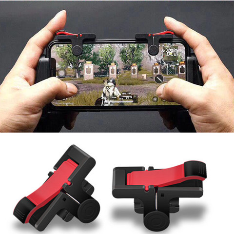 Mando para jugar al PUBG movible, Gamepad L1 R1 con gatillo, PUGB, Joystick L1R1 para IPhone y Android, 2 unidades ► Foto 1/6