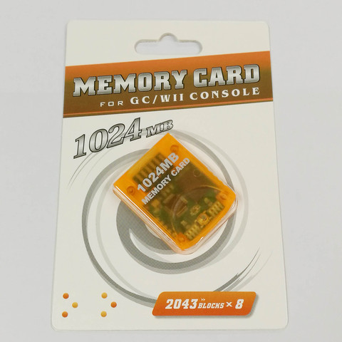 Tarjeta de memoria de 1024 M para consola Wii, Ahorrador de tarjeta de almacenamiento de memoria para GameCube GC para Wii ► Foto 1/5