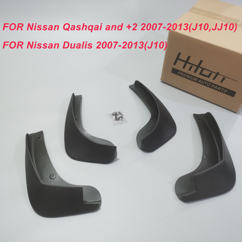 Guardabarros de coche para Nissan Qashqai + 2 Dualis J10, 2007, 2008, 2009, 2010, 2011, 2012, 2013, salpicaduras de barro ► Foto 1/2