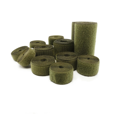 Cinta de Velcro verde del ejército cerrojo de Nylon utiliza maleta para ropa mochila para suministros para niños decoración con gancho de bucle 2cm3cm4cm5cm10cm ► Foto 1/6