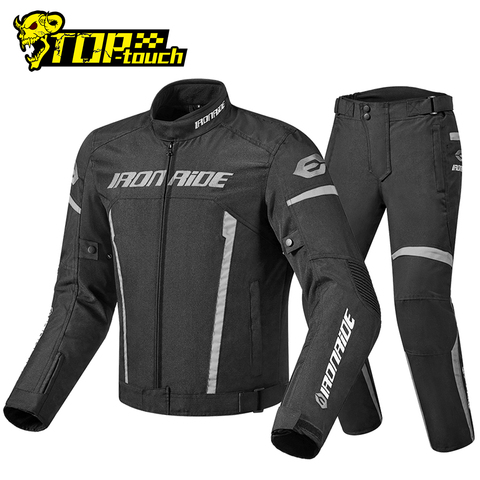 IRONRIDE-Conjunto de chaqueta impermeable para motocicleta, equipo protector de armadura corporal para Motocross y carreras, nuevo ► Foto 1/6