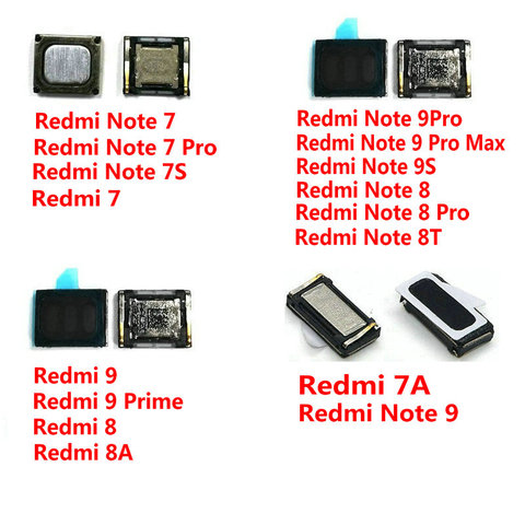 Auricular incorporado de repuesto para XiaoMi Redmi Note 9, 9S, 8T, 8, 7 Pro, Max, 7S, 8A, 7A, Prime ► Foto 1/1