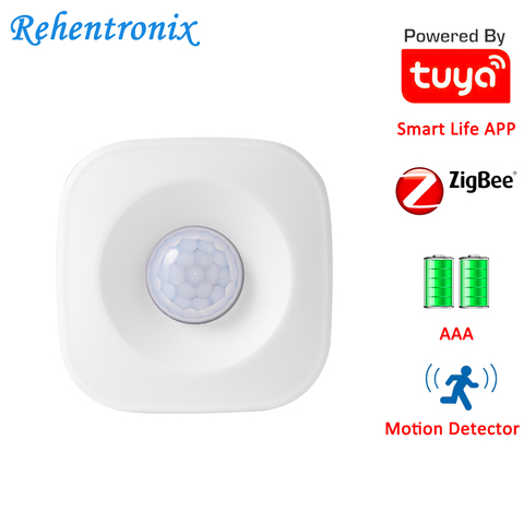 Pilas AAA Tuya ZigBee Sensor de movimiento PIR Detector funciona con Tuya ZigBee Centro ZigBee Alexa eco mostrar más ► Foto 1/6