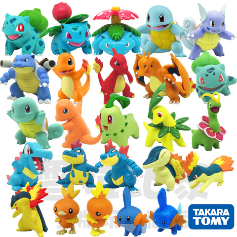 Figuras de acción de Pokémon de bolsillo para juguetes, figura de acción de TAKARA TOMY MC Squirtle, Ivysaur, Charmander, Blastoise, Charmeleon, Blaziken ► Foto 1/6