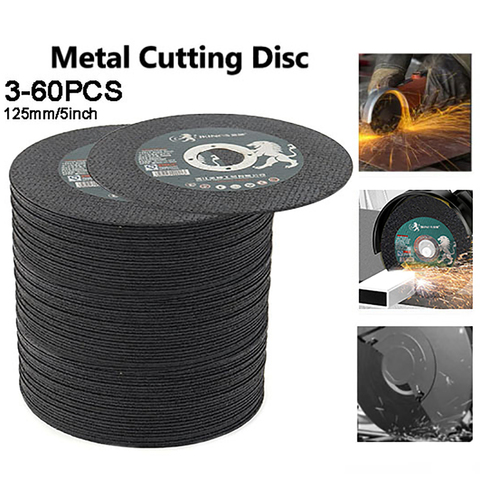 Discos de corte para Metal de 5 pulgadas, discos de lijado con aleta, rueda de amoladora angular, 125mm, 3-60 uds. ► Foto 1/6