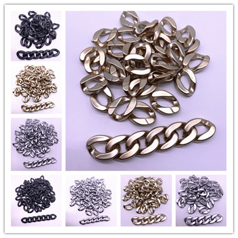 20 Uds. Acrílicas retorcidas de cadenas, 12x15/13x16/15x20/20x25mm, piezas ensambladas, cuentas, accesorios de joyería Diy ► Foto 1/6