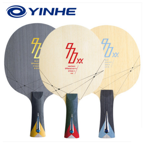 YINHE-Hoja de tenis de mesa serie 970XX, C.T.T.A.A. YINHE-Palo de ping pong profesional, madera de 5 capas con 2 capas, fibra de carbono ► Foto 1/6